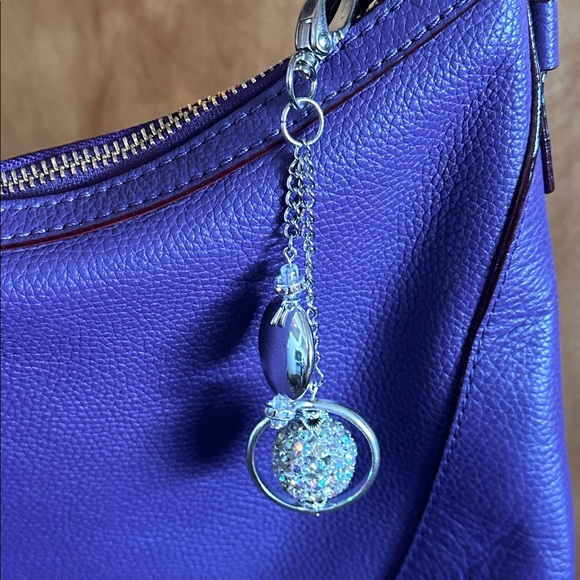 Jewelry - Crystal and Silver Purse Charm